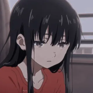😒 Shouko Nishimiya A Silent Voice Anime, Shouko Nishimiya, A Silent Voice, dziewczyna, Manga, słodkie telegram sticker