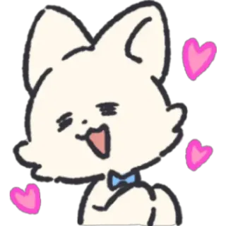 🥺 kucing, imut, kartun, hati, binatang, cinta, kawaii telegram sticker