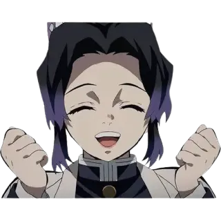 🎭 Shinobu Kocho Demon Slayer anime, demon slayer, shinobu kocho, sticker whatsapp sticker
