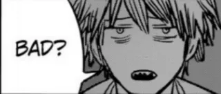 😒 BAD? anime, manga, question, doubt telegram sticker