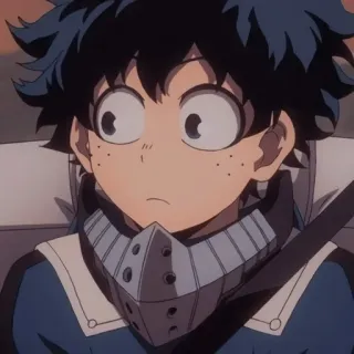 😳 Izuku Midoriya My Hero Academia anime, my hero academia, izuku midoriya, deku, manga telegram sticker