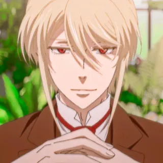 📚 William James Moriarty Moriarty the Patriot anime, moriarty, character, blonde, red eyes telegram sticker