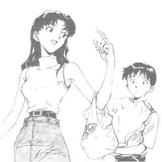 NGE whatsapp stickers