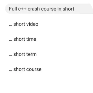 🙂 Full c++ crash course in short ... short video ... short time ... short term ... short course telegram sticker