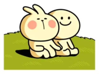 ❤️ Kartun, Karakter, Lucu, Animasi, Duduk telegram sticker