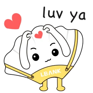 ❤️ luv ya corazón, amor, lindo, saludo, adorable telegram sticker