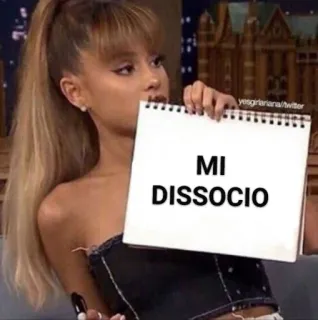 🙅 MI DISSOCIO Meme, Disociar, Español, Expresión, Emoción whatsapp sticker