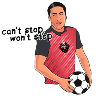 😤 can't stop, won't stop футбол, футбол, спорт, спортсмен, мяч, не могу остановиться, не остановлюсь telegram sticker