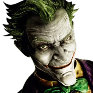 😏 Joker Joker, villain, DC Comics, clown, criminale, pazzo telegram sticker