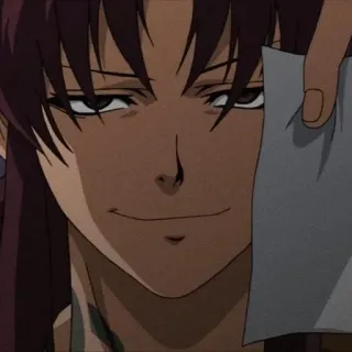 😏 Anime, Charakter, Grinsen, Mann, Ernst whatsapp sticker