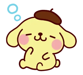 😌 Pompompurin pompompurin, sanrio, mono, perro, dibujos animados whatsapp sticker