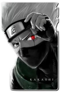 😡 Kakashi Naruto KAKASHI anime, naruto, kakashi, ninja, sharingan telegram sticker