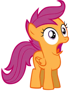 😧 Scootaloo My Little Pony scootaloo, my little pony, pony, cartoon, niedlich whatsapp sticker