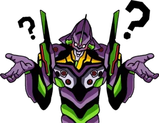👽 Eva-01 Neon Genesis Evangelion anime, robot, evangelion, eva-01, nerv telegram sticker