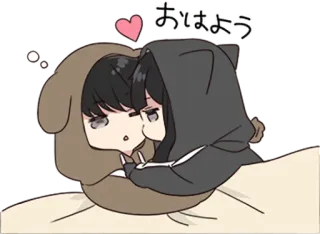 Yurudara-chan.2.5 • @punipuni_stickers whatsapp stickers