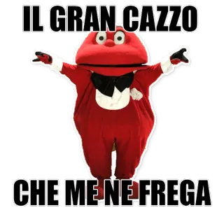 👎 IL GRAN CAZZO
CHE ME NE FREGA italian, offensive, humor telegram sticker