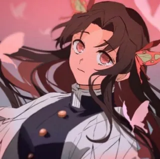 🌸 Kanae Kocho Demon Slayer Anime, Demon Slayer, Kanae Kocho, Borboleta, Mangá, Personagem telegram sticker