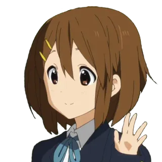 👋 Anime, Garota, Desenho animado, Saudação, Fofo, Acenando telegram sticker