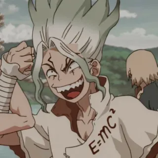 💖 Ishigami Senku Dr. Stone E=mc^2 Anime, Dr. Stone, Ishigami Senku, Science, Équations telegram sticker