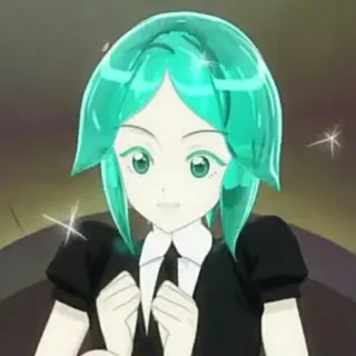 ✨ Phosphophyllite Houseki no Kuni (Land of the Lustrous) anime, character, phosphophyllite, houseki no kuni, land of the lustrous telegram sticker