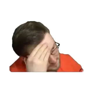 🤦‍♂️ Osoba, Facepalm, Smutny, Rozczarowanie, Mężczyzna telegram sticker