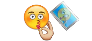 💄 Emoji, Beso, Maquillaje, Selfie, Belleza telegram sticker