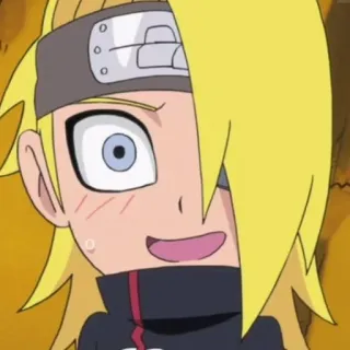 😳 Deidara Naruto anime, manga, cartoon, character, deidara, naruto telegram sticker