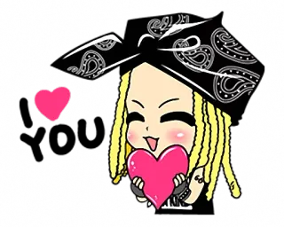 😍 cute, heart, love, cartoon, character telegram sticker