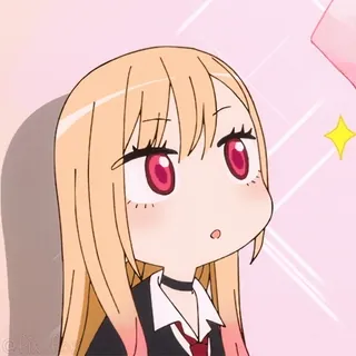 😳 Marin Kitagawa My Dress-Up Darling อนิเมะ, จิบิ, น่ารัก, ผู้หญิง, มาริน คิตากาวะ, My Dress-Up Darling telegram sticker