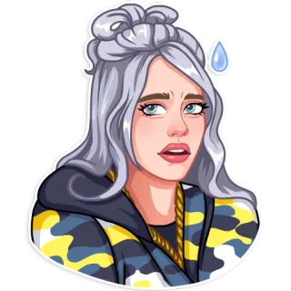 Billie Eilish telegram stickers