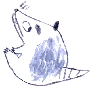 😳 pancernik, zwierzę, rysunek, uroczy telegram sticker