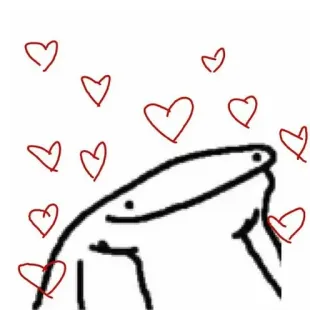 💟 amor, corações, desenho animado, fofo, reconfortante whatsapp sticker