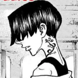 🗝 anime, manga, tattoo, portrait, character, illustration telegram sticker