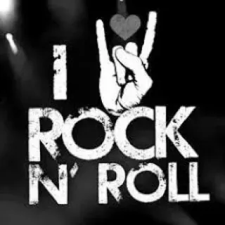 🤘 I ROCK N' ROLL ร็อก, ดนตรี, ร็อกแอนด์โรล, ท่าทางมือ telegram sticker