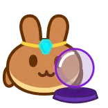 🔮 rabbit, fortune teller, crystal ball, cute, cartoon, animal, sticker telegram sticker