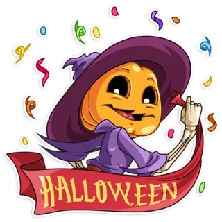 🎃 HALLOWEEN ハロウィン, カボチャ, 骸骨, お祝い, お祭り, 休日 telegram sticker