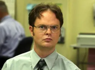 😒 Dwight Schrute The Office Dwight Schrute, The Office, Serie TV, Commedia, Personaggio, Meme telegram sticker