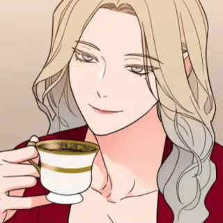 😩 femme, thé, tasse, suffisant, blonde whatsapp sticker