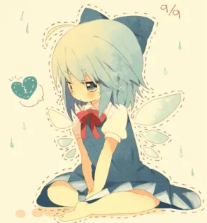 💔 ala Anime, Fee, Traurig, Süß, Cartoon telegram sticker