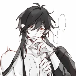 🥴 Anime, Manga, Fanart, Personnage, Art, Illustration telegram sticker