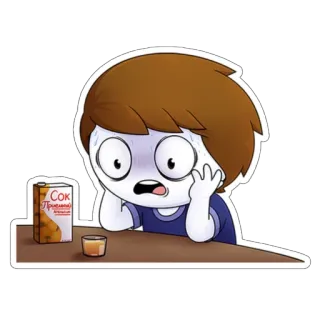 😱 СОК
ПРИЯТНЫЙ zumo, bebida, dibujos animados, bebida whatsapp sticker