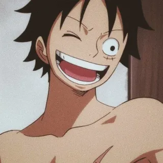 🏴‍☠️ Monkey D. Luffy One Piece anime, one piece, luffy, monkey d. luffy, pirate, straw hat telegram sticker