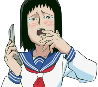 🐊 Anime, weinen, Mädchen, Handy whatsapp sticker