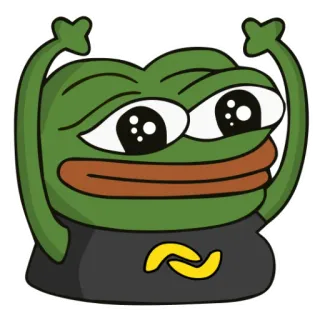 🙌 Pepe the Frog Pepe la Rana, Meme de Internet, Dibujo animado, Rana, Emoticono telegram sticker