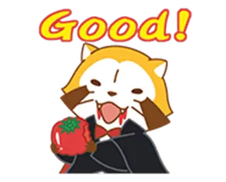 👍 Good! carino, cartone animato, animale, adesivo, buono, allegro telegram sticker