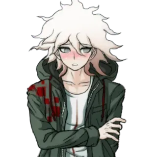 😳 Nagito Komaeda Danganronpa anime, manga, character, danganronpa, nagito komaeda, game telegram sticker