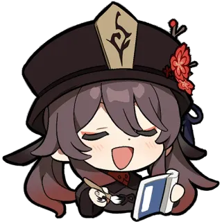 ✍️ Hu Tao Genshin Impact Hu Tao, Genshin Impact, Personagem, Anime, Video game telegram sticker