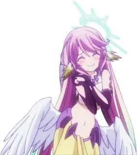 😊 Shiro No Game No Life Anime, No Game No Life, Shiro, Alas, Lindo whatsapp sticker