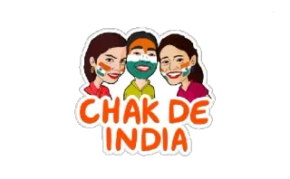 🇮🇳 Chak De! India CHAK DE INDIA india, indian, flag, movie whatsapp sticker
