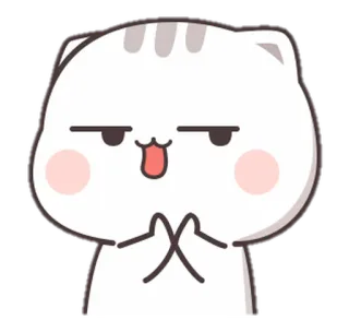 😠 Katze, süß, Sticker, Cartoon, Tier whatsapp sticker